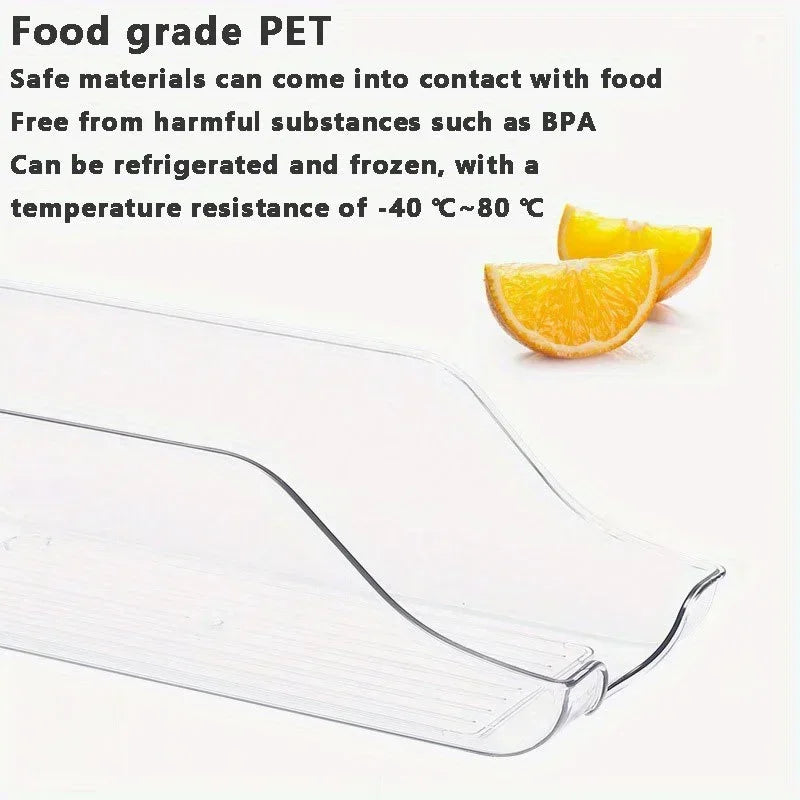Kitchen Refrigerator Organizer Soda Can Dispenser Fridge Freezer Storage Dispenser Automatic Rolling Pantry Organizer