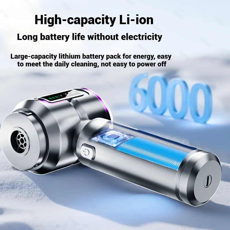 Mini Car Vacuum Cleaner Strong Scution Cordless 998000PA Powerful Wireless Car Cleaner HandHeld Portable Vacuum Cleaner for Car