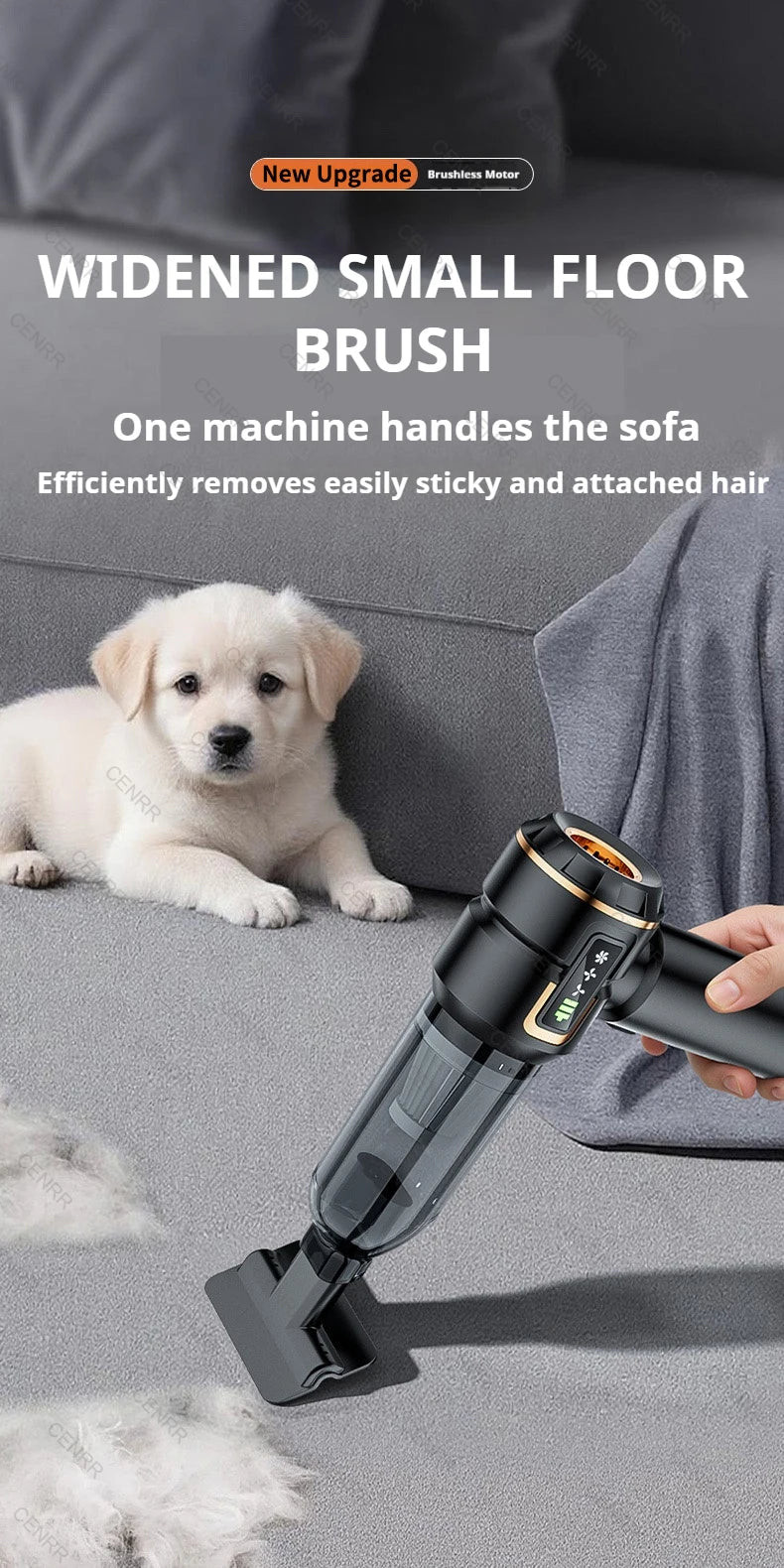 Mini Car Vacuum Cleaner Strong Scution Cordless 998000PA Powerful Wireless Car Cleaner HandHeld Portable Vacuum Cleaner for Car