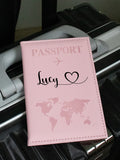 Custom Passport Holder For Travel With Name,Personalized Leather Passport Holder,Customized Passport Holder For Travel Women,