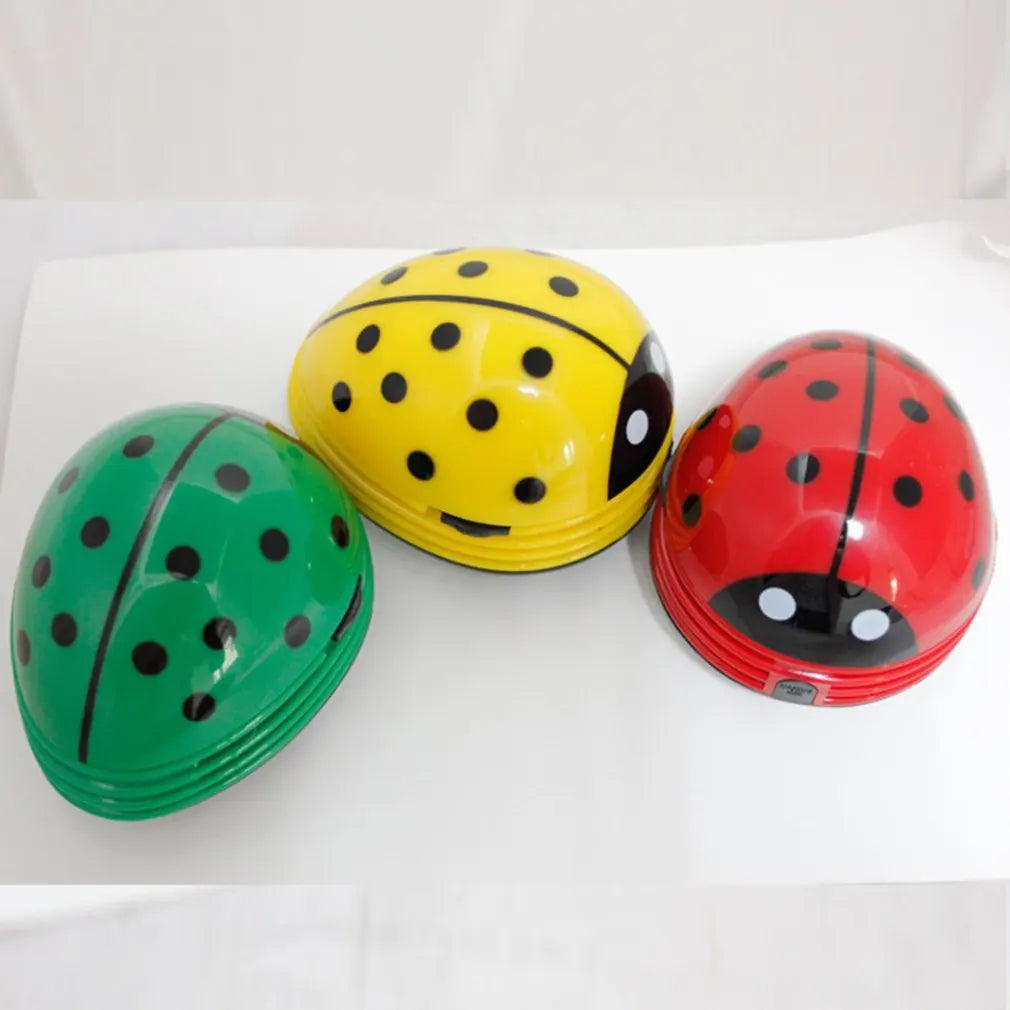 Mini Cute Ladybug Vacuum Cleaner  for Home Office Table Dust CollectorCleaning Brush Keyboard Desktop Cleaner Dropshipping Hot