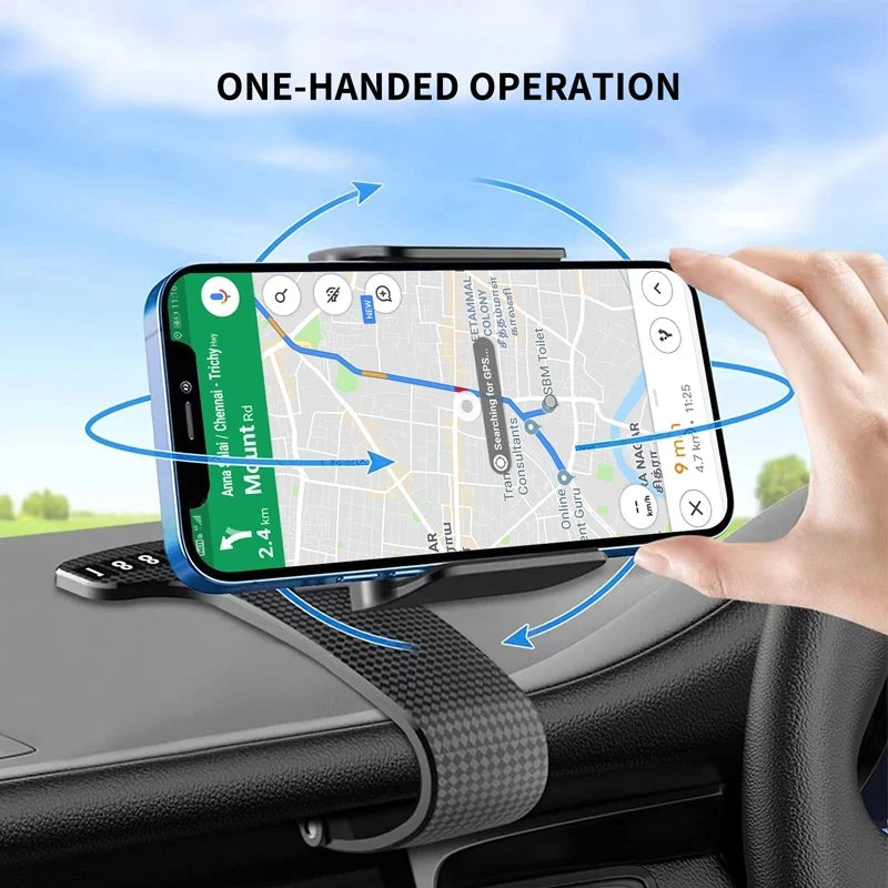 Car Holder For Phone Car Dashboard Clip Mount Mobile Cell Stand Smartphone GPS Support For iPhone 12 11 Xiaomi Redmi Huawei