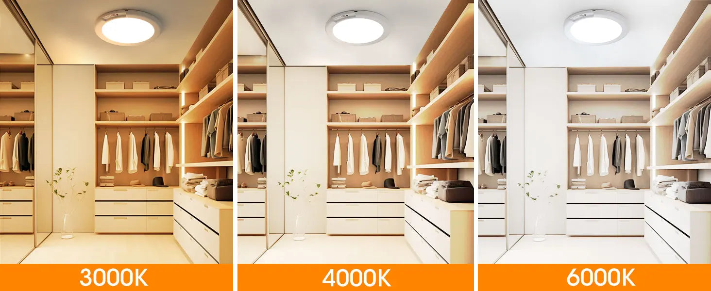 LED Motion Sensor Ceiling Light  Magnetic Installation With Remote Control USB Rechargeable For Shower Bedroom Closet Night Lamp