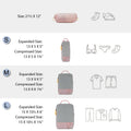 BAGSMART Compression Packing Cubes for Travel - 6/4/2 Set Lightweight Durable Luggage Organizer Bags Travel Essentials