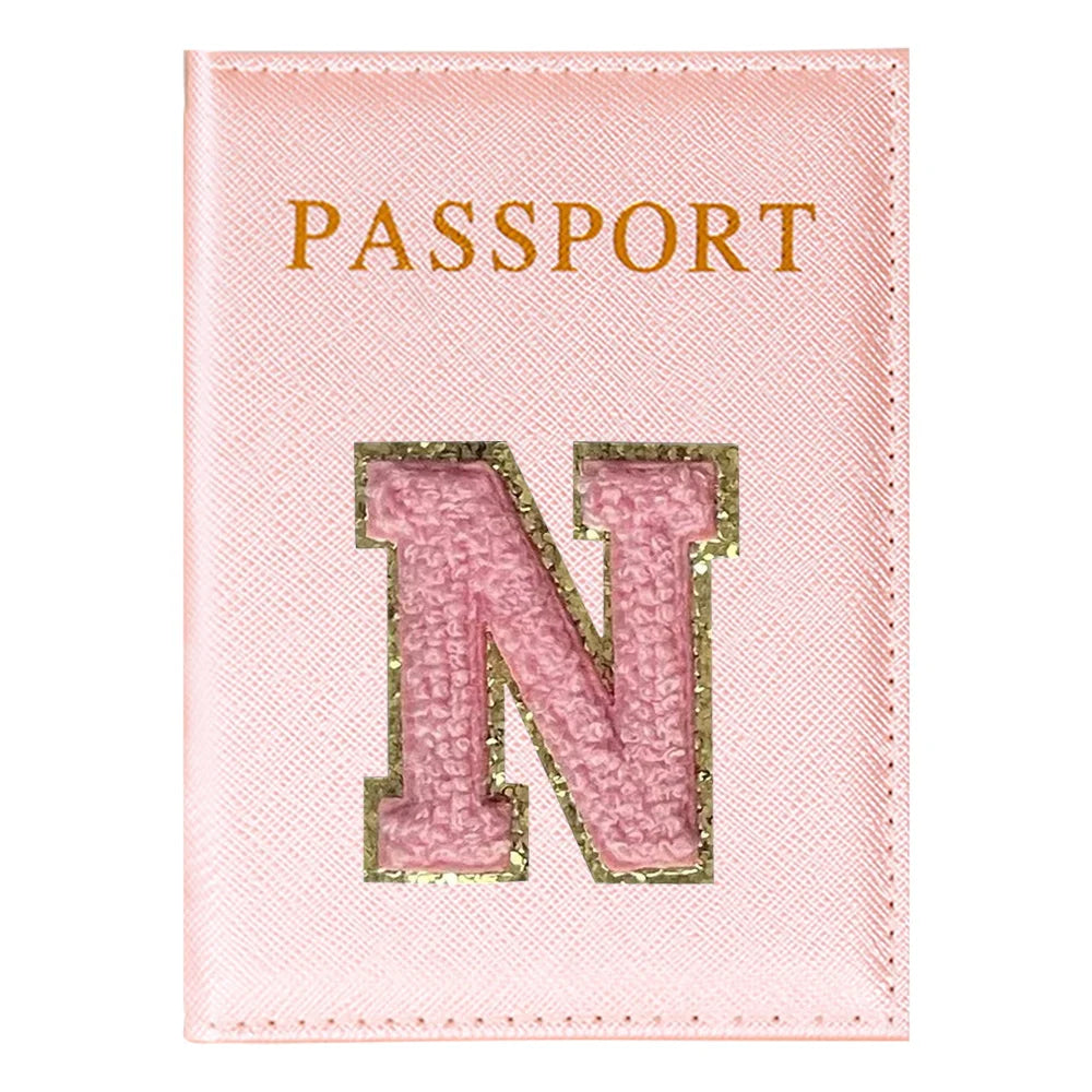 Portapasaporte Rosa con Diseño Aviones — Funda PU para Viajeras