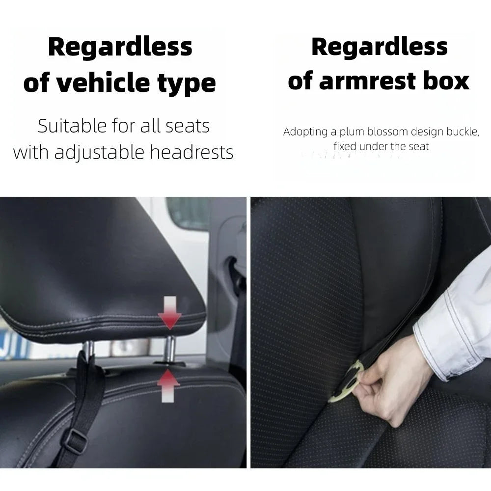 KJOY Between-Seat Car Organizer – Hanging Storage Bag with Cup Holder, Tissue Slot & Handbag Hook, Keeps Car Tidy