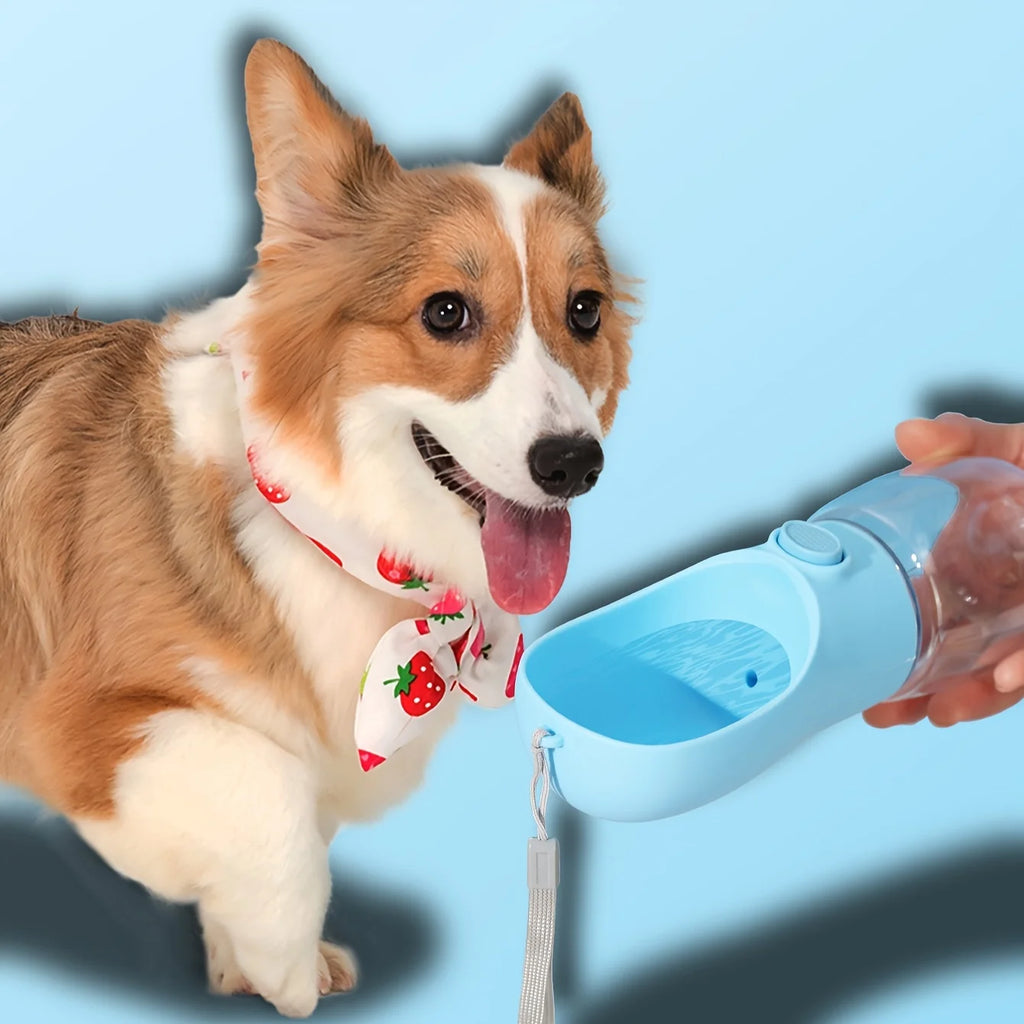 Portable Pet Water Bottle Dispenser 350ml/500ml - Leakproof Outdoors Travel Drink Cup with Dispenser for Dogs, Cats, and Rabbits