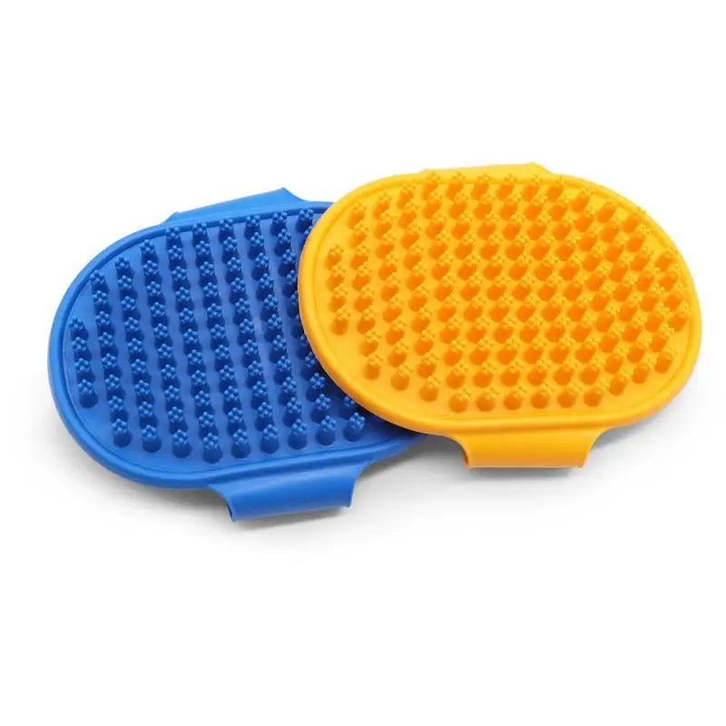 ✔Pet Bath Brush Dog Cat Grooming Brush Soft Silicone Massage Glove With Adjustable Strap Hair Remover Brush Pet Bathing Tools