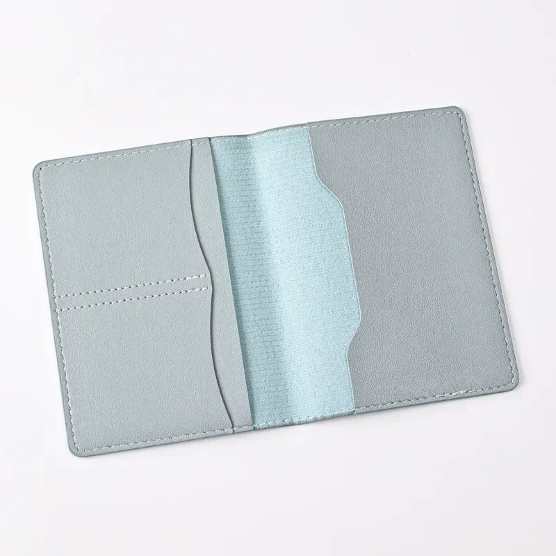 Passport Covers Travel Wallet Id Card Holder Fashion Airplane Print Passport Holder Women Men Passport Cover Flight Ticket Clip