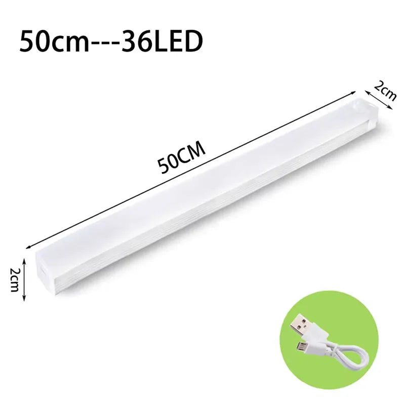 LED Motion Sensor Lights  Magnetic Installation USB Charging Human Body Sensor Night Light for Storage Cabinet Stairs Hallway