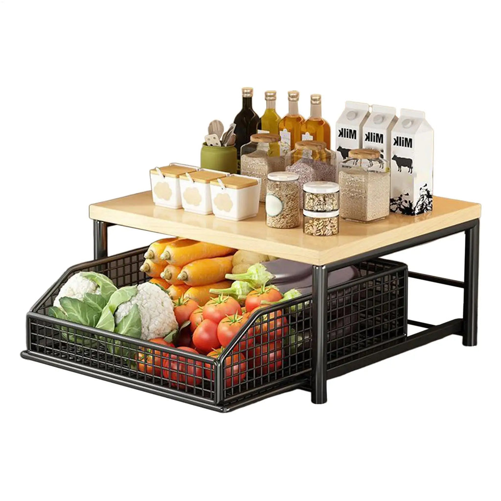 Kitchen Shelf 2-Tier Vertical Organizer Rack Household Organizer Shelves for Pantry Kitchen Bathroom Garage Shower Bar Apartment
