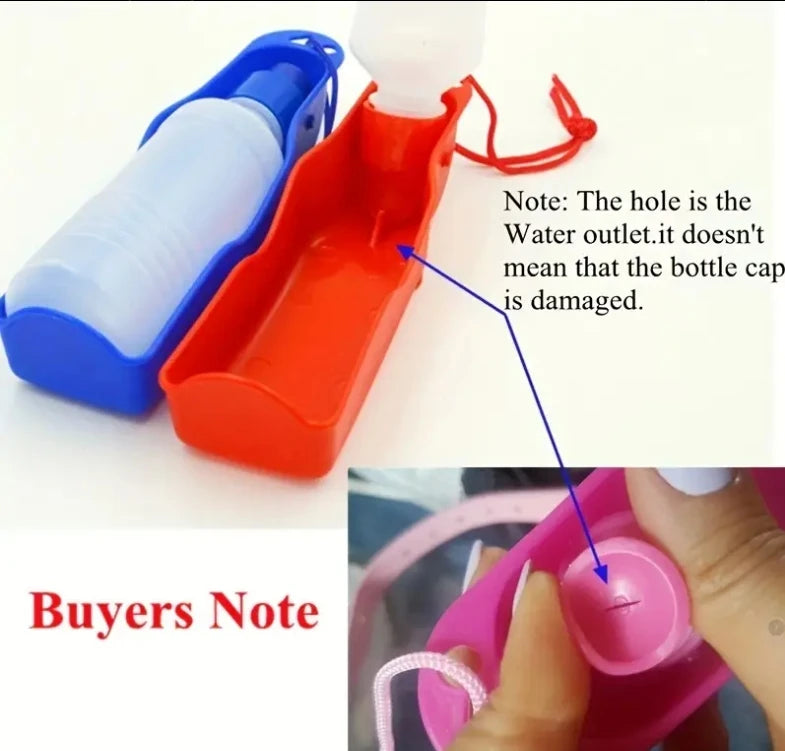 Portable Pet Water Bottle Dispenser 350ml/500ml - Leakproof Outdoors Travel Drink Cup with Dispenser for Dogs, Cats, and Rabbits