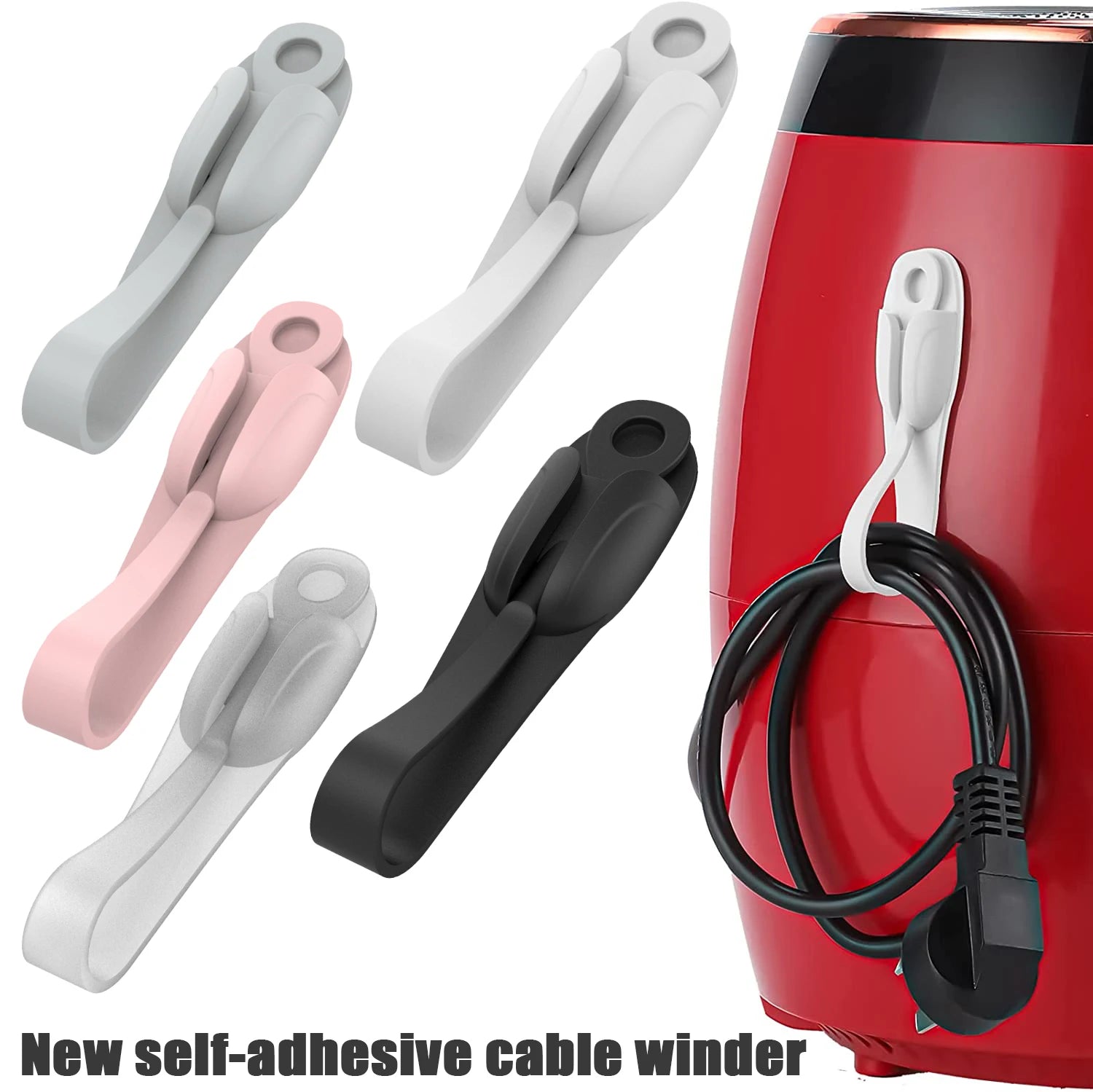 New Cord Bundlers Cord Organizer for Self Adhesive Kitchen Cord Wrapper Sticky Silicone Winder Holder Cable Organizer Data Cable