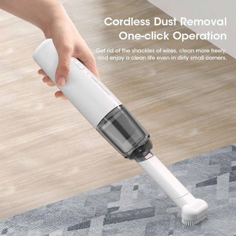 Portable Mini Handheld Vacuum Cleaner Wireless Cordless Car Vacuum Strong Suction 2 Gears Lightweight Rechargeable for Home Car