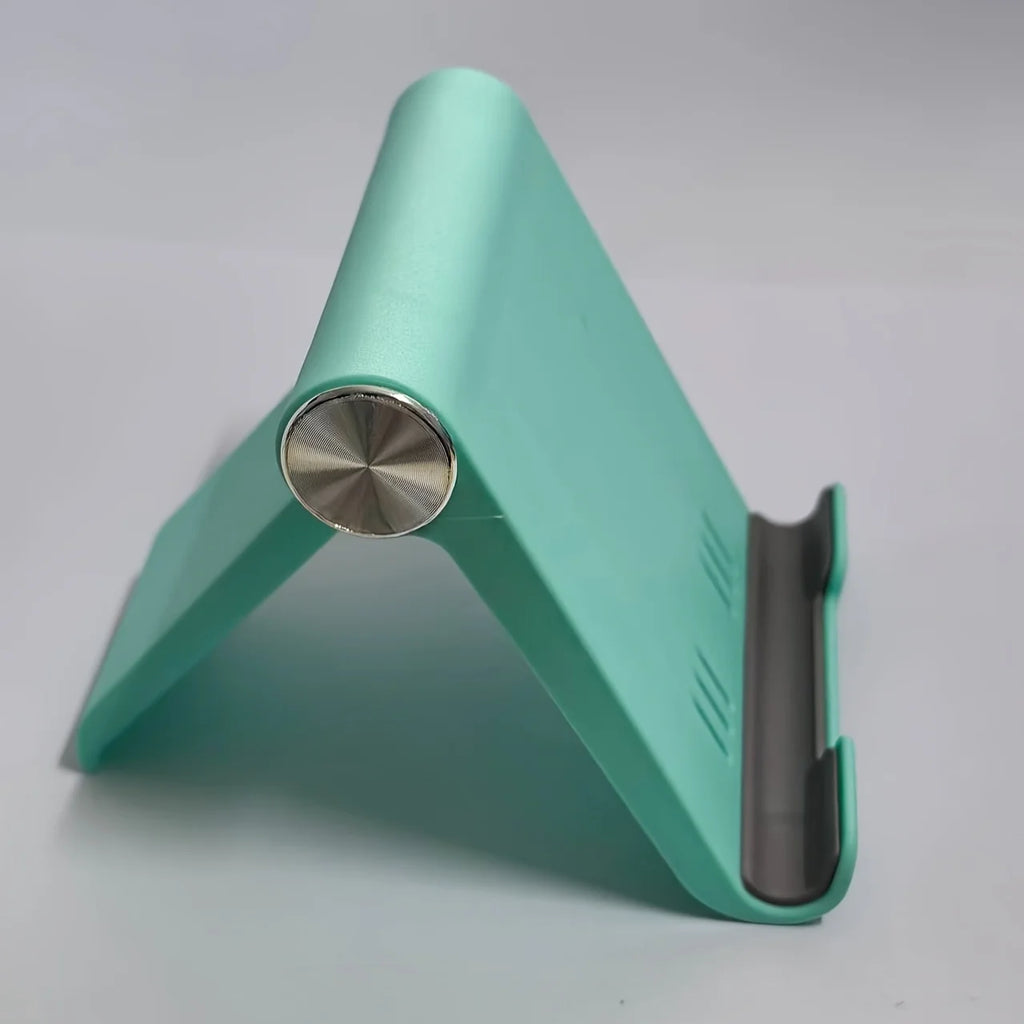 Portable Foldable Phone Stand, Adjustable Angle, Durable Plastic, Universal for Smartphones , Compact Modern Design.