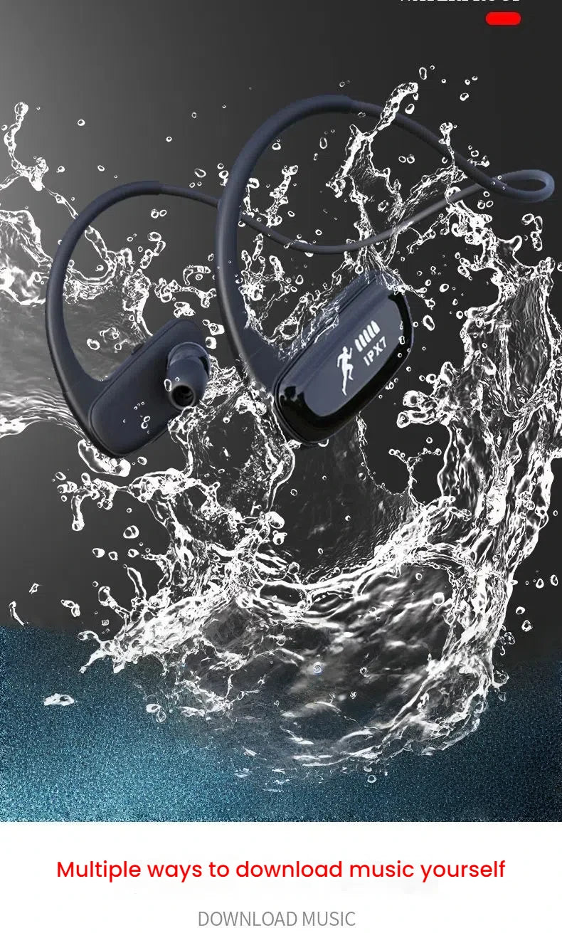 Wireless Bluetooth 5.3 Earbuds IPX7 Waterproof In-Ear Headphones with Noise Cancelling Mic for Sports Running Gym Fitness
