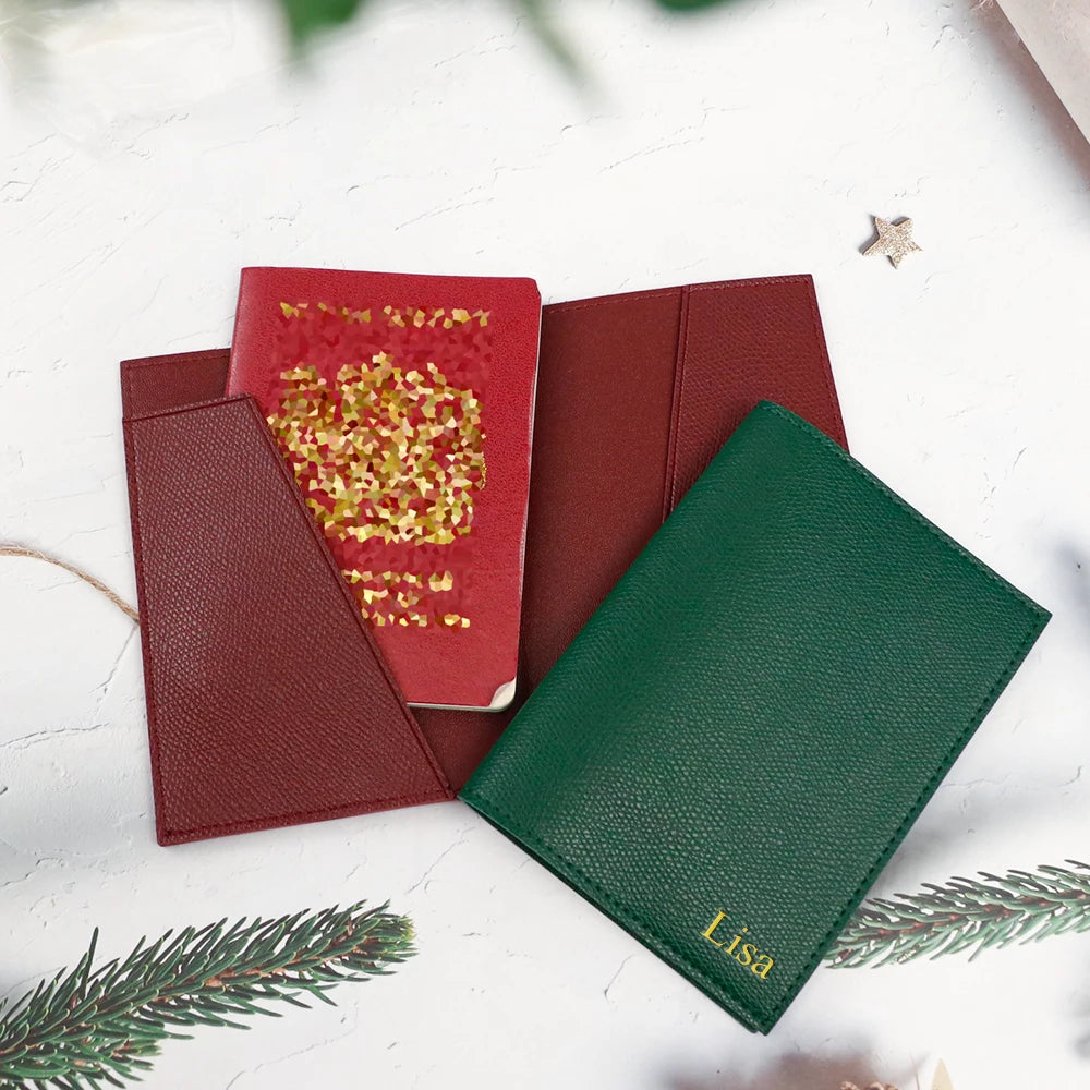 Customized letter passport holder travel document pu leather passport holder, convenient for business travel and commuting