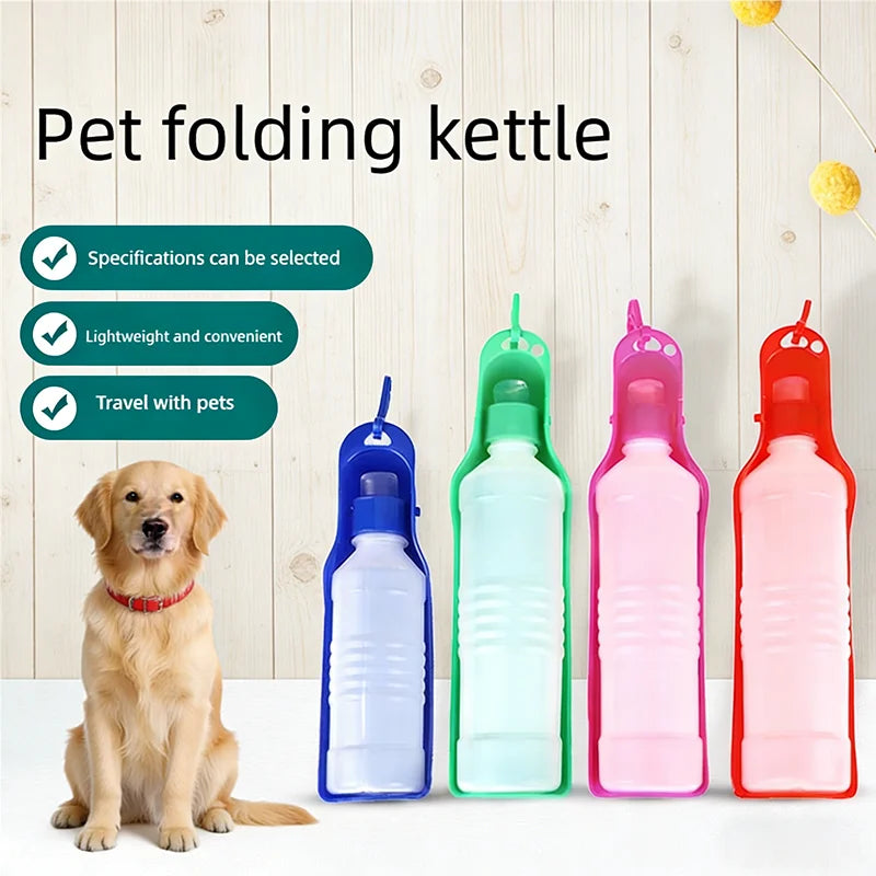 Portable Pet Dog Water Bottle Outdoor Feeder Dispenser Drinking Bowl for Small to Large Dogs And Cats - Pet Supplies