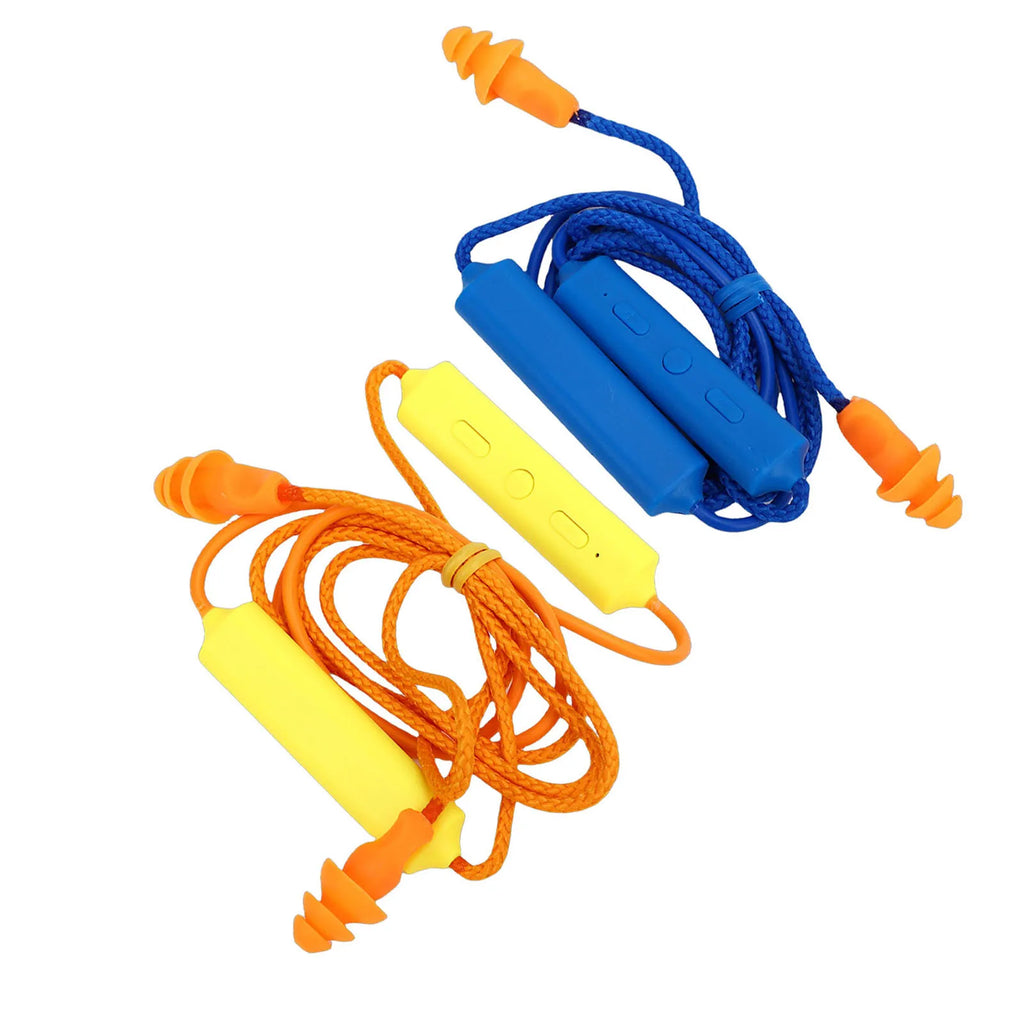Bluetooth Earplug Headphone 29dB Noise Reduction IPX5 Water Proof Rechargeable Neckband Earbuds for Construction Site Workshop