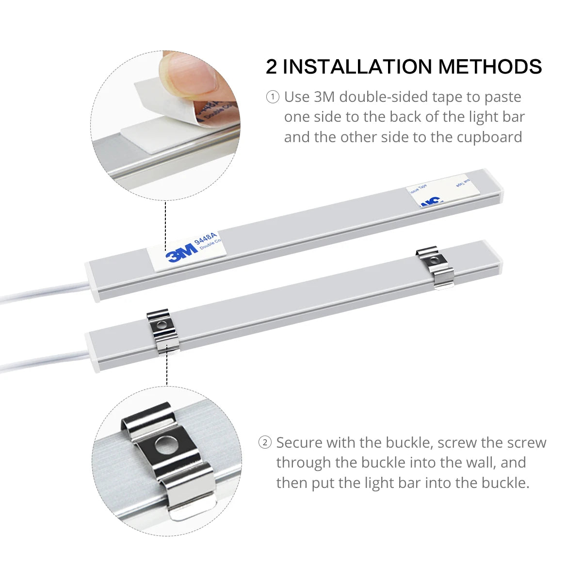 USB LED Lights Room Decoration 5V Lamp Hand Sweep Sensor Lamp Aluminum Lights Bar For Kitchen Closet Bedroom Night Lighting