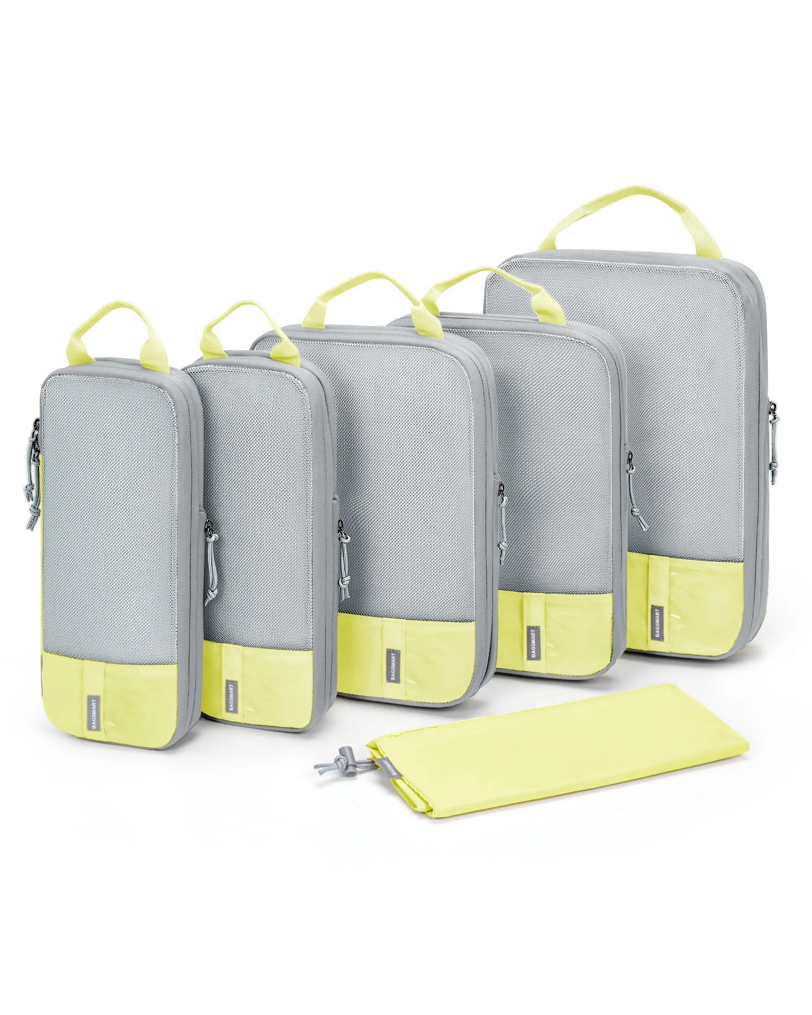 BAGSMART Compression Packing Cubes for Travel - 6/4/2 Set Lightweight Durable Luggage Organizer Bags Travel Essentials