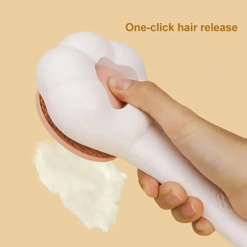 Pet Grooming Brush Cat Claw Comb Gentle Pet Massage Brush for Cats Dogs Soft Touch Hair Removal Tool Solves Licking Grooming Des