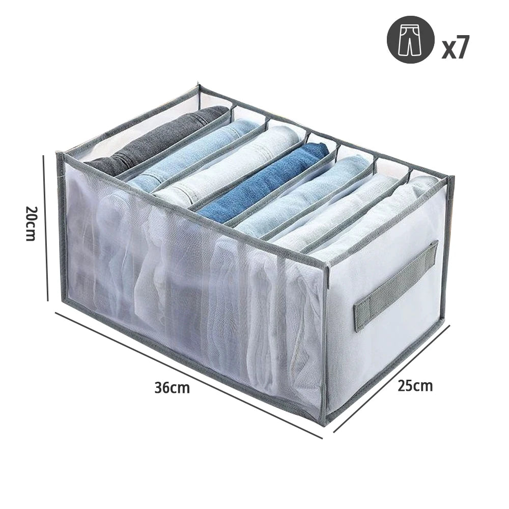 Drawers Organizer for Underwear Bra Socks Pants Jeans Storage Box Wardrobe Clothes Organizer Cabinet T-Shirt Organizers storage