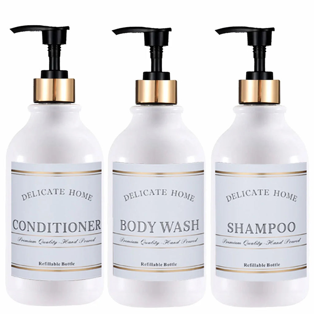Soap Dispenser with Pump and Labels Dish Soap Dispenser for Kitchen Sink Countertop Decoration Refill Hand Wash Bottle