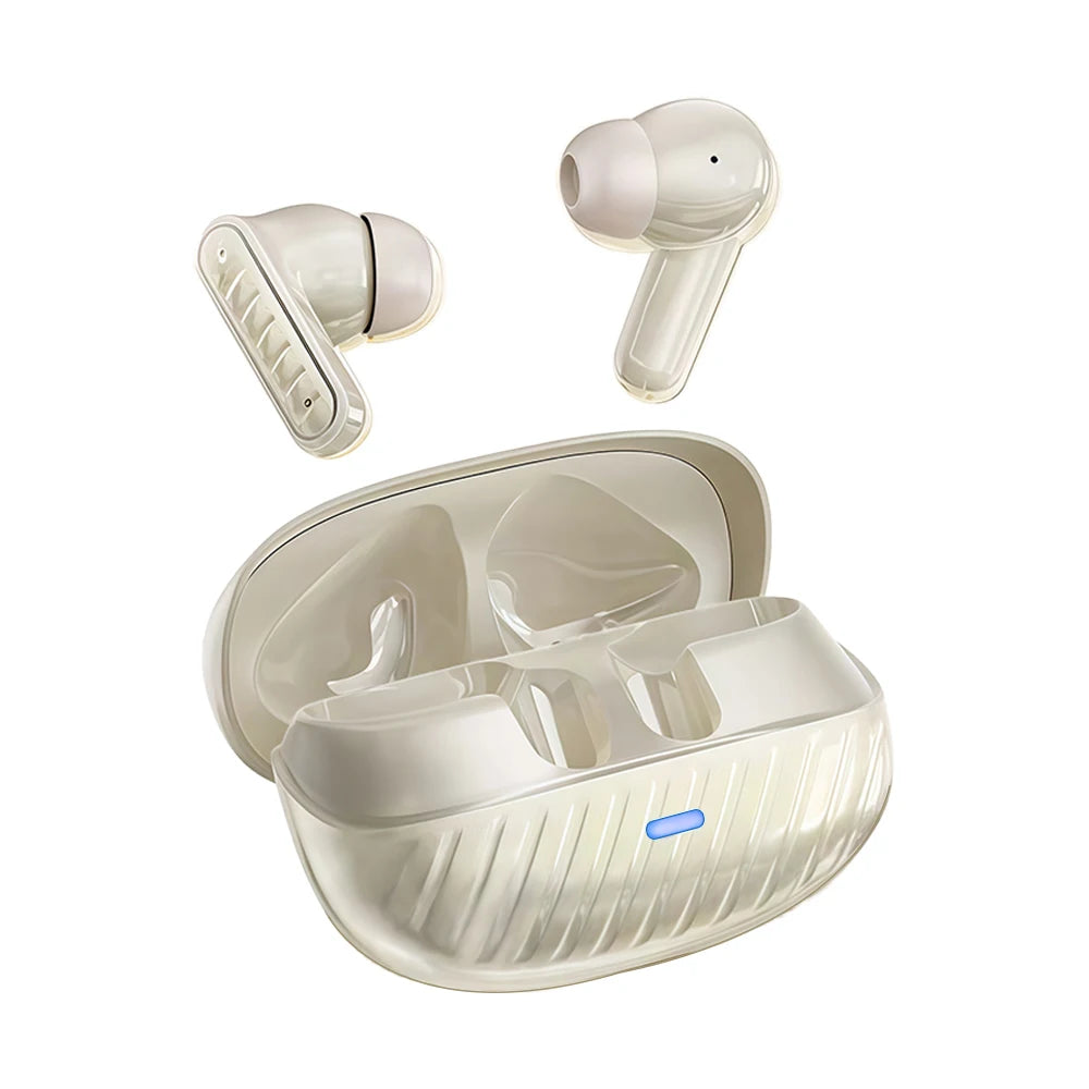  TWS Bluetooth 5.4 Earbuds ANC HiFi Stereo, 3-4h Single/8-10h Total, Ultra Light Comfort Fit