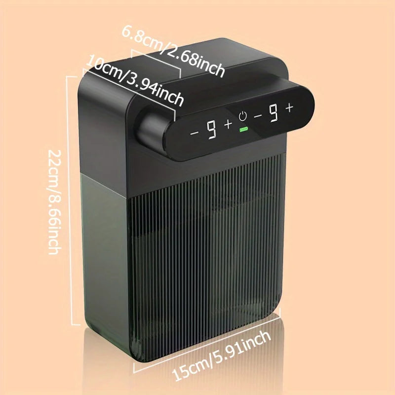 Automatic Foaming Soap Dispenser 400ml+400ml USB Rechargeable Double-headed Touchless Wall-Mountable for Multiple Scenarios