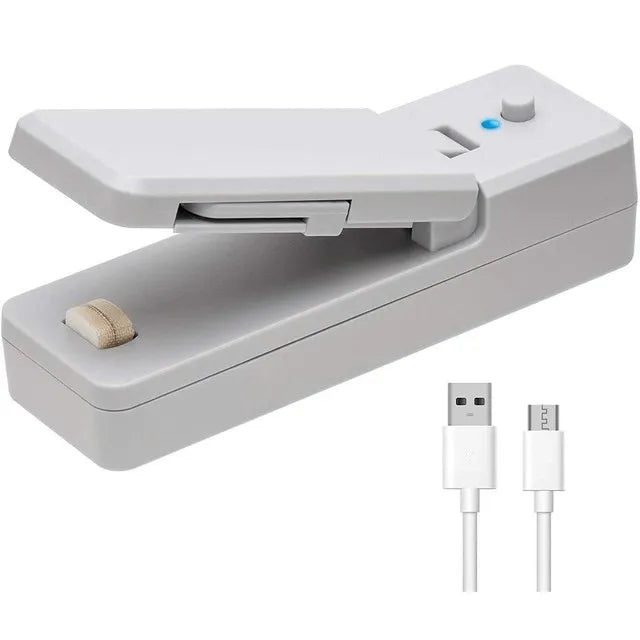 Rechargeable Plastic Package Sealer, Mini Close Bags Portable Sealing Machine, Heat Thermal Bag Sealer, Storage Food, Kitchen