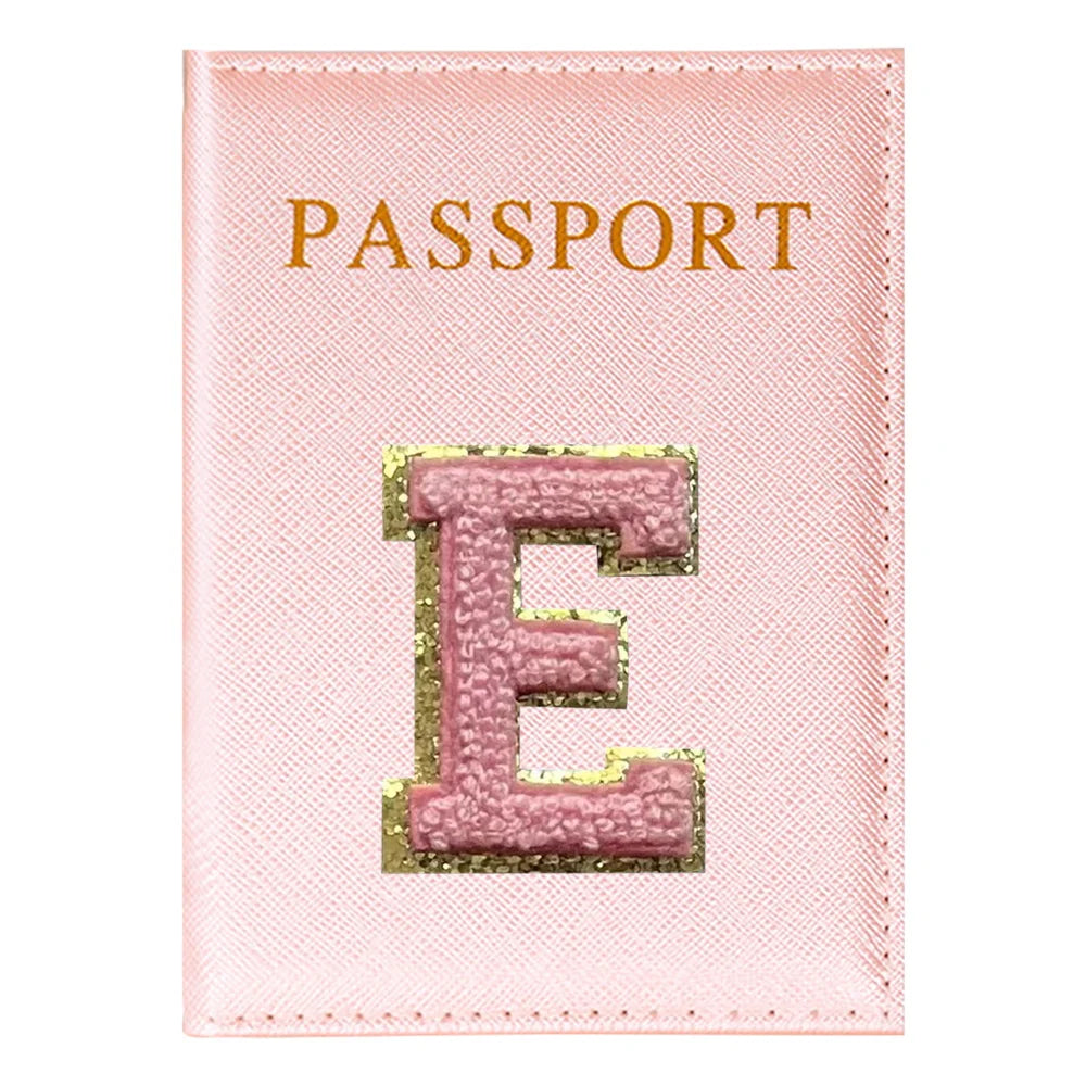 Portapasaporte Rosa con Diseño Aviones — Funda PU para Viajeras