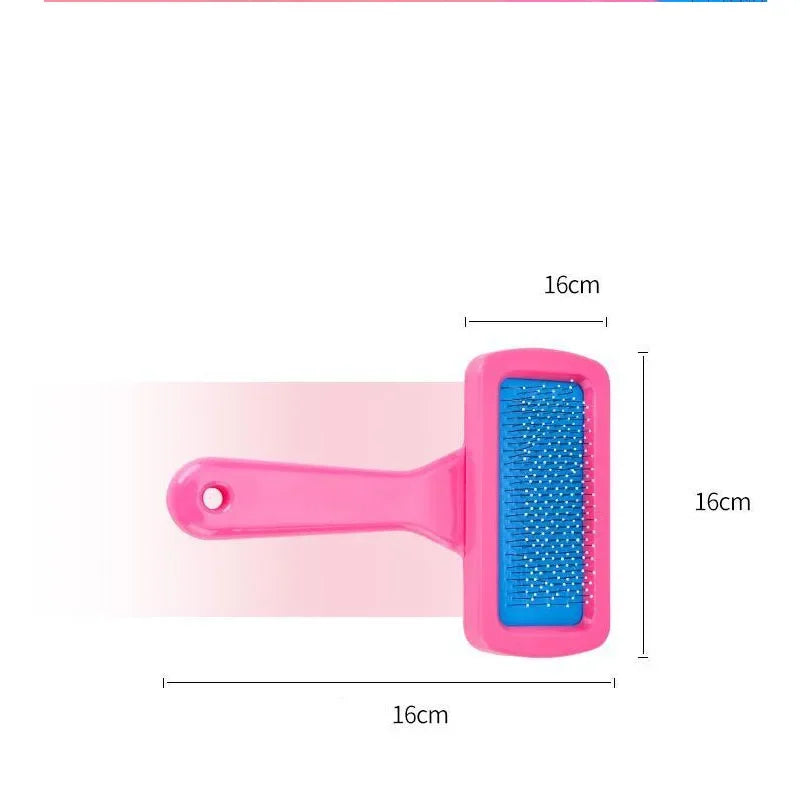 All-in One Pet Grooming Tool -Soft Bristle & Needle Combination Brush, Ideal for Rabbit,Dutch Pig, Guinea Pig  Small Animal Care