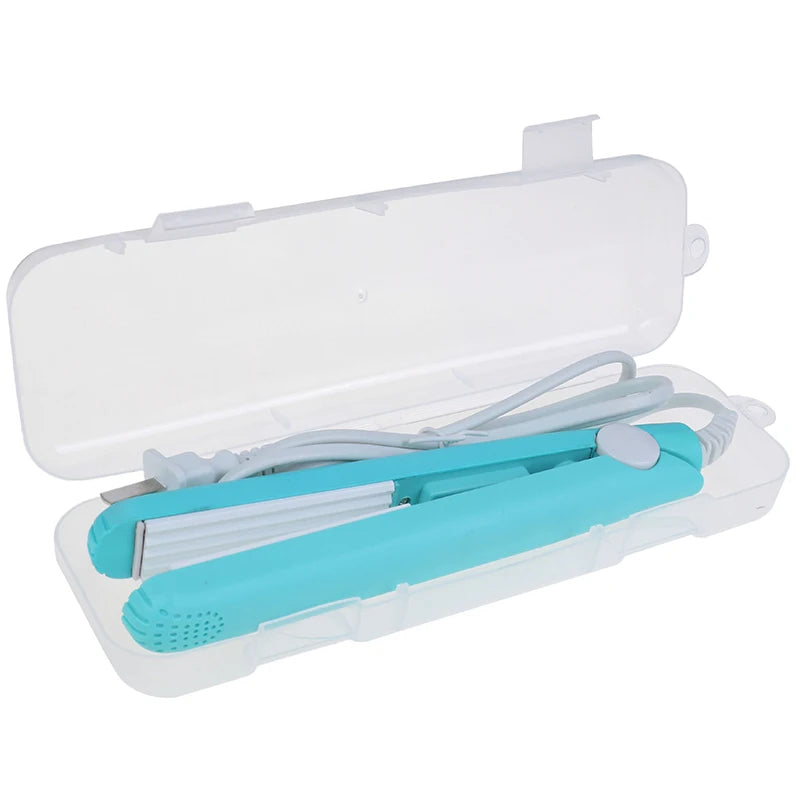 【SE】1PC Portable Mini Electric Heat Sealing Machine Seal Sealer Food Vacuum Sealer Bag Clip Random Color