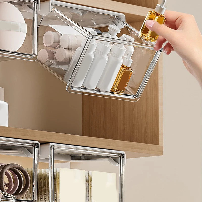 New A Cosmetic Storage Box For Storing Toiletries, Makeup Remover Pads, Lipsticks, Cotton Swabs, And Bathroom Supplies