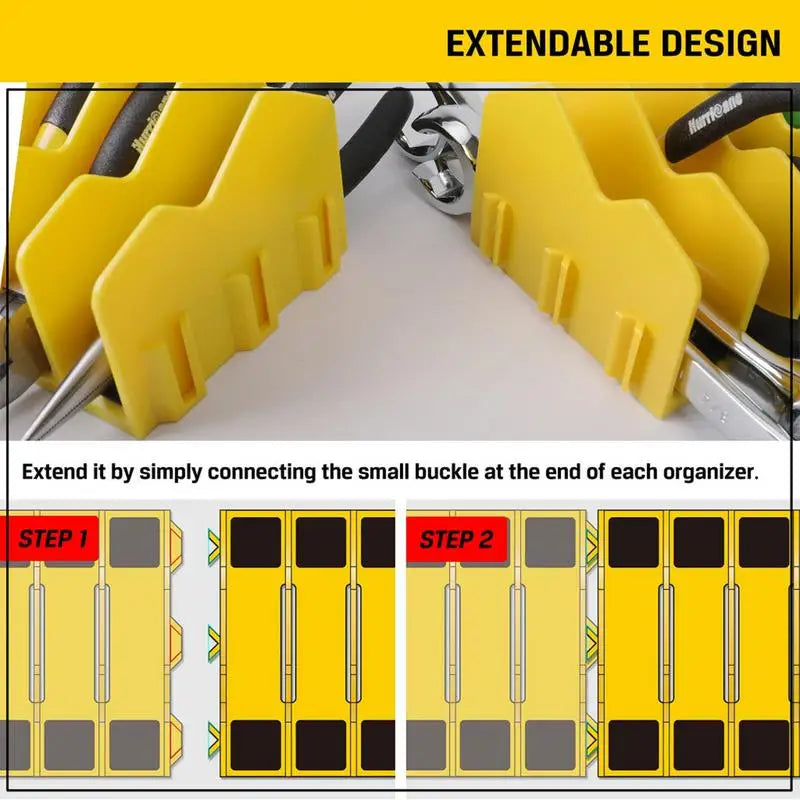Practical plier organizer rack Holds up to ten pliers Drawer Toolbox Sturdy Pliers Tool Organizer Storage Rack Space-Saving