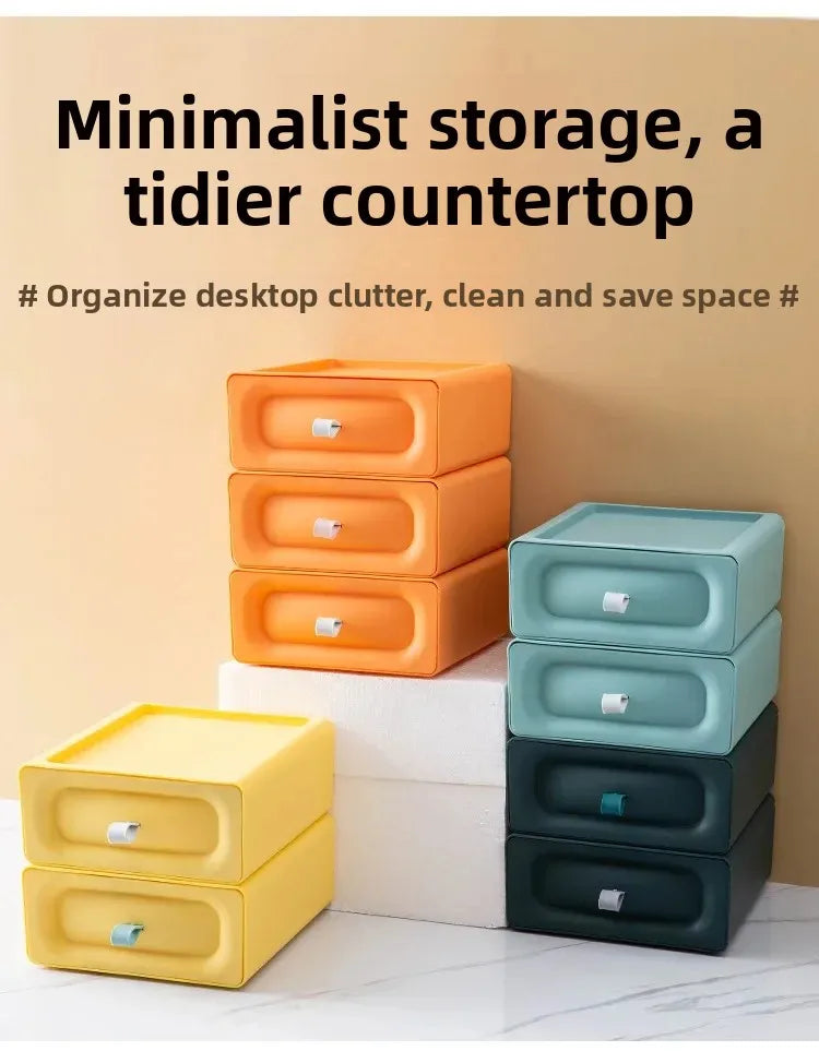 Drawer Style Desktop Storage Box, Storage Box, Multifunctional Office Desk Storage Box, Organizing and Accommodation Storage Box