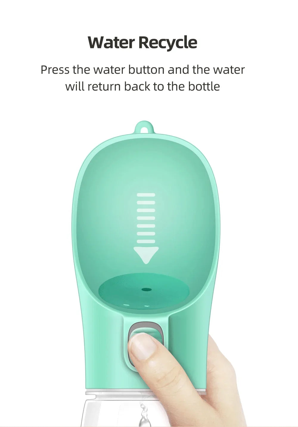 Portable Pet Water Bottle for Small Medium Large Dogs Outdoor Water Pets Dispenser Leakproof Puppy Drink Bowl Chihuahua Supplies