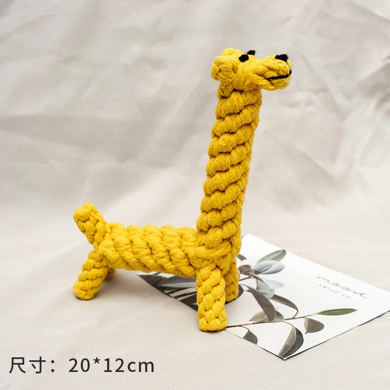 Dog Toys Interactive Rope Knot Toy for Dogs Puppies Pet Chew Toy Grinding Teeth Playing Toys for Dogs