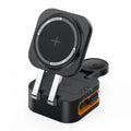 4-in-1 Magnetic Wireless Charger Built-in Retractable Cable Retractable Foldable Compact Charger Compatible with iPhone iWatch