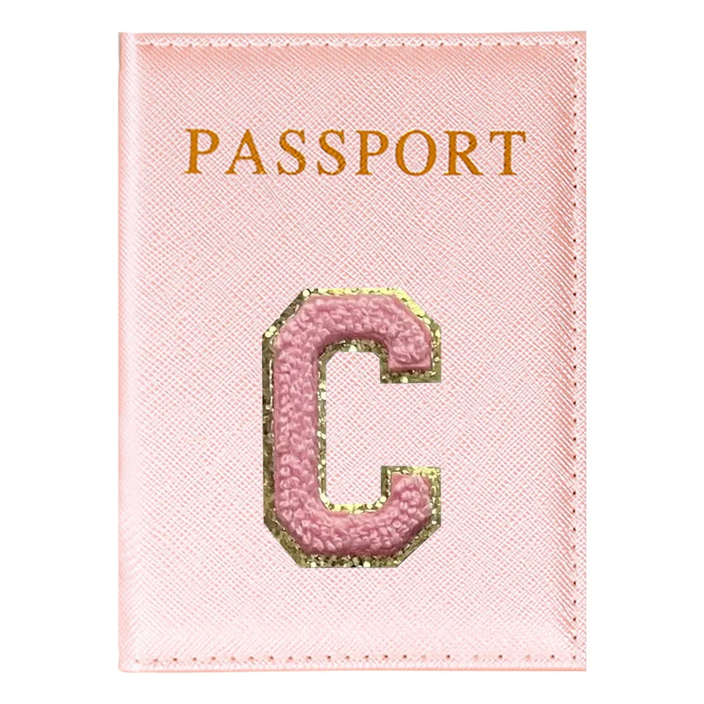 Portapasaporte Rosa con Diseño Aviones — Funda PU para Viajeras