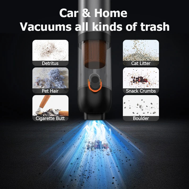 Mini portable multi-functional wireless handheld vacuum cleaner with strong suction and versatile applications