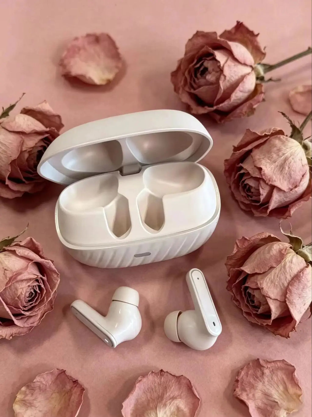  TWS Bluetooth 5.4 Earbuds ANC HiFi Stereo, 3-4h Single/8-10h Total, Ultra Light Comfort Fit