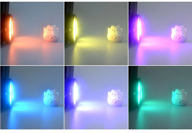 USB Led Spotlight 5W 3W DC5V RGB With Remote Jewelry Cabinet Showcase Counter Lamp Ceiling Mini Spot Light USB plug 2 in One