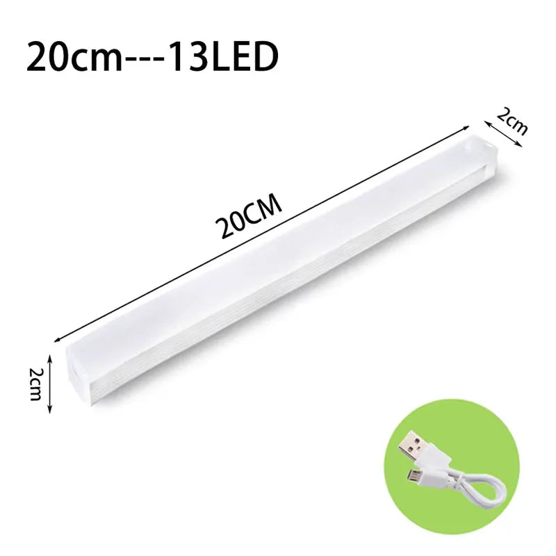 LED Motion Sensor Lights  Magnetic Installation USB Charging Human Body Sensor Night Light for Storage Cabinet Stairs Hallway
