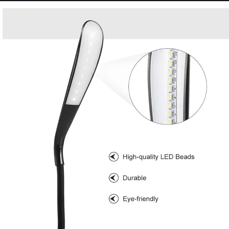 LED USB Light Portable Laptops Touch Sensor LED Book Light for Power Bank PC Laptops Book Night Lighting