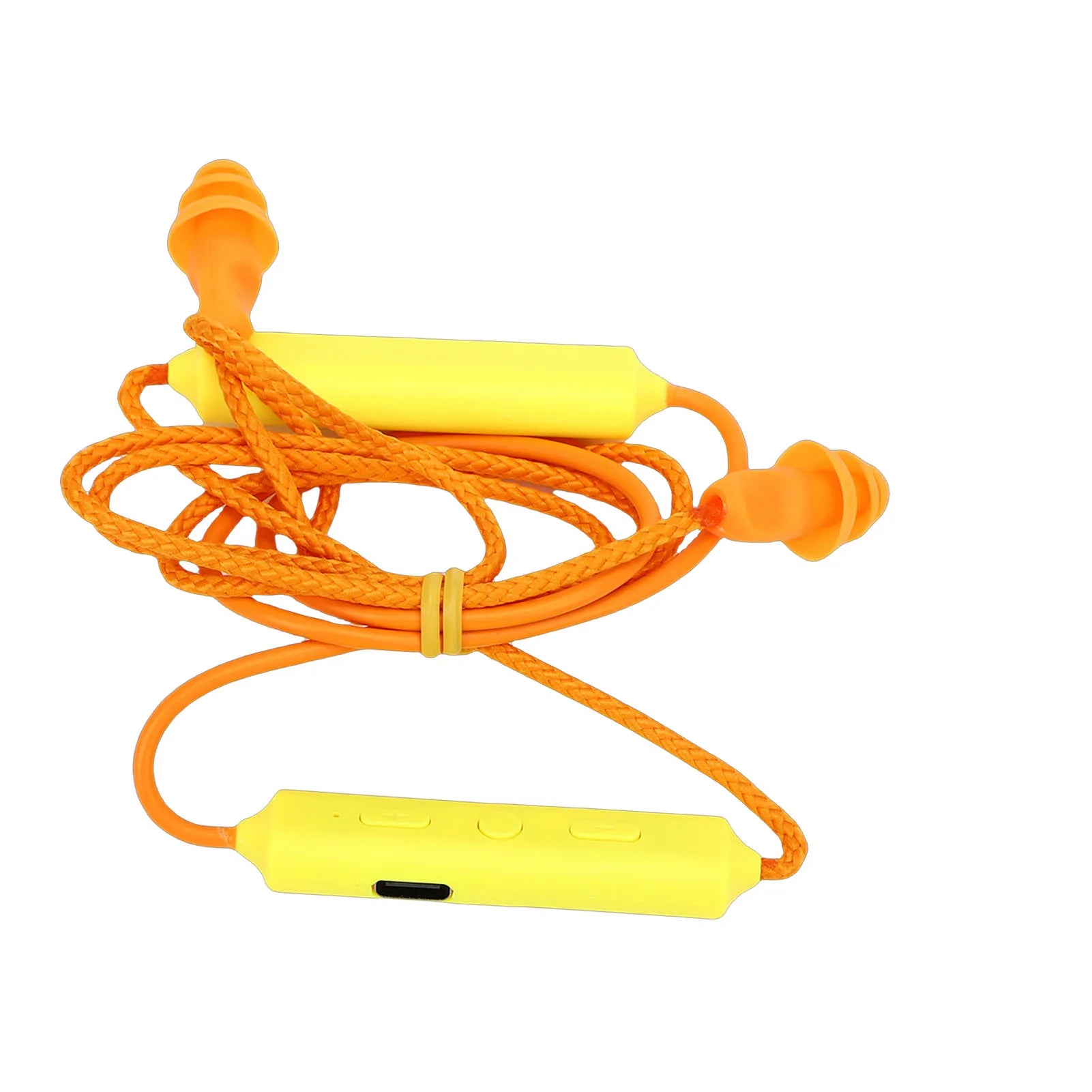 Bluetooth Earplug Headphone 29dB Noise Reduction IPX5 Water Proof Rechargeable Neckband Earbuds for Construction Site Workshop