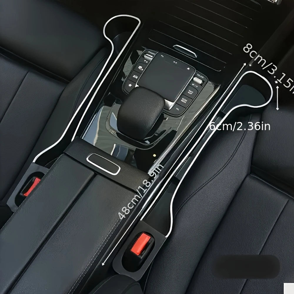 2 Pcs Car Cup Holder Organizer - Multifunctional Storage Box for Front and Rear Seats