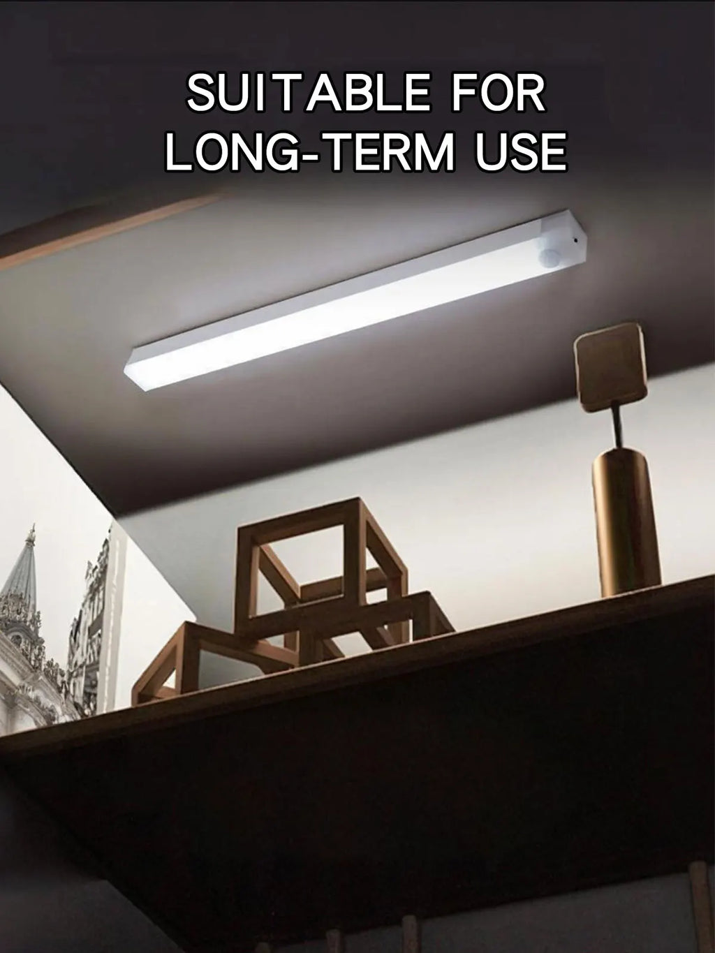 LED Motion Sensor Light Type C Rechargeable Light Wireless LED Night Light Cabinet Wardrobe Lamp Staircase Backlight For Kitchen