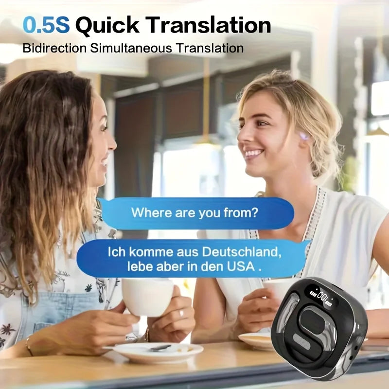 Bluetooth Earphones Original Wireless Digital Display Screen Earbuds With Mic HIFI Level Lossless Sound Quality Design Earbuds